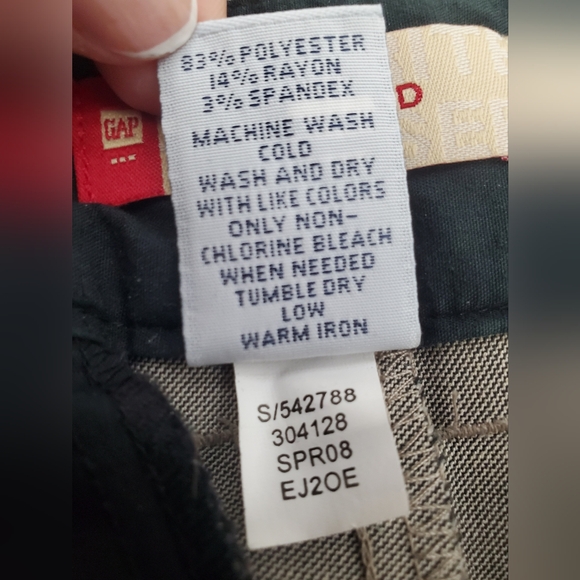 Gap Cropped Tailored Grey Beige Dress Pants - Picture 5 of 8